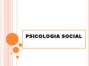 Psicología social objetivo