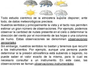 Instrumentos de medición atmosférica