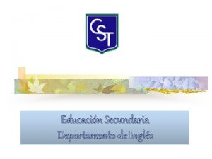 Educacin Secundaria Departamento de Ingls Desarrollo Cognitivo Alumno