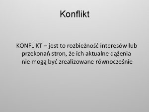 Konflikt relacji