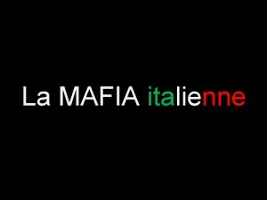 Mafia signification
