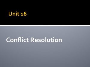 Dysfunctional conflict