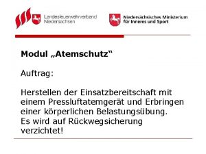 Atemschutz kurzprüfung