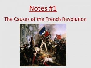 Cause of the french revolution