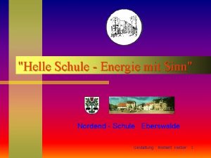 Helle Schule Energie mit Sinn Gestaltung Norbert Keler