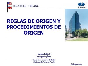 TLC CHILE EE UU REGLAS DE ORIGEN Y
