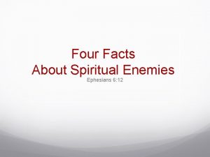 Enemies of god ephesians