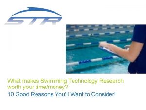 Swimming technology research