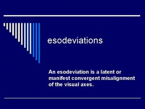 Esodeviation