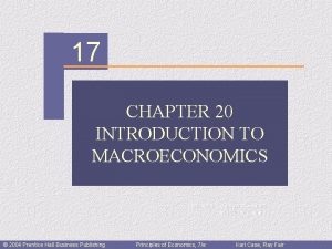 CHAPTER 17 CHAPTER 20 INTRODUCTION TO MACROECONOMICS Prepared