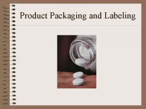 Objectives of packaging