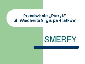 Przedszkole patryk