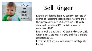 Mensa sat score