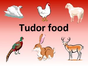 Tudor diet