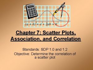 Chapter 7 Scatter Plots Association and Correlation Standards