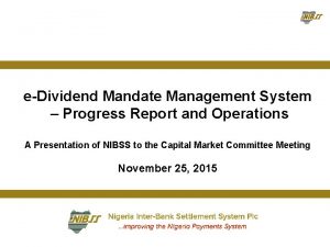 Mandate management system