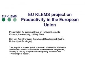 Eu klems database