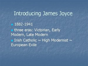 Introducing james joyce