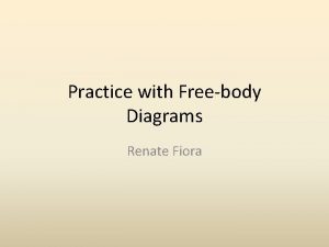 Practice with Freebody Diagrams Renate Fiora Identify all