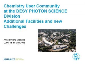 Desy photon science