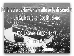 IL DIRITTO DI VOTO IN VALDICHIANA Dal plebiscito