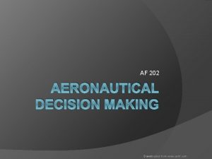 Decide model aviation