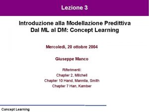 Modellazione predittiva