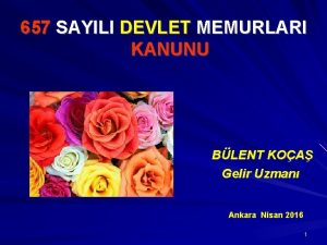 657 SAYILI DEVLET MEMURLARI KANUNU BLENT KOA Gelir