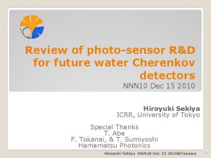 Review of photosensor RD for future water Cherenkov