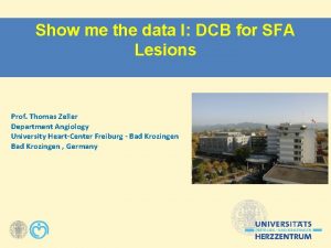 Show me the data I DCB for SFA