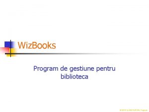 Aplicatie gestiune biblioteca