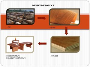 DERIVED PRODUCT Logs Wooden furniture Curved plywood furniture