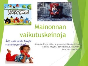 Mainonnan retoriikka