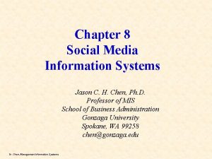 Social media information systems