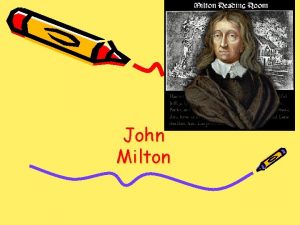 John milton early life