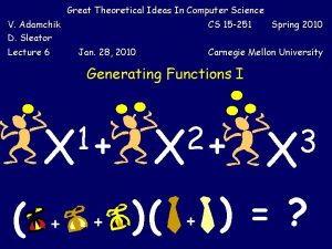 Great Theoretical Ideas In Computer Science V Adamchik