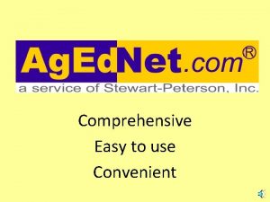 Comprehensive Easy to use Convenient Youre busy Preparing