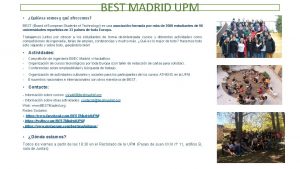 Best madrid upm