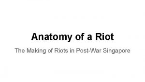 Maria hertogh riots