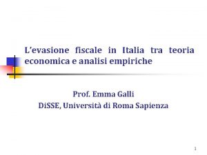 Levasione fiscale in Italia tra teoria economica e