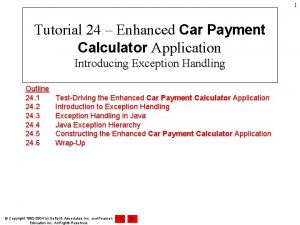 Car payment calculatory