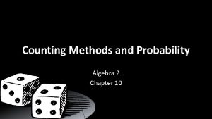 Probability algebra 2