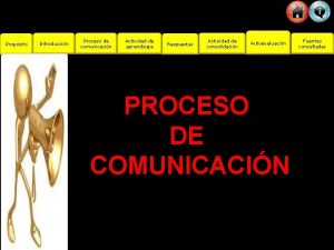 Propsito Introduccin Proceso de comunicacin Actividad de aprendizaje