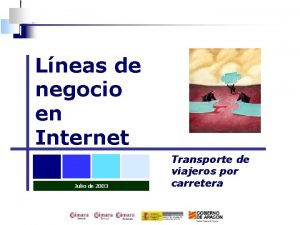 Lneas de negocio en Internet Julio de 2003