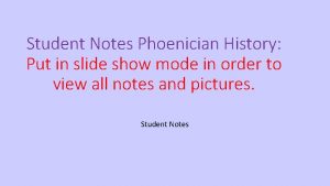 The phoenician