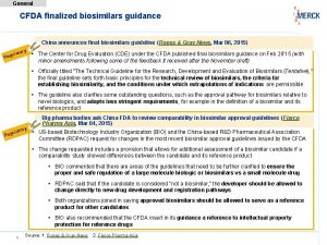 General CFDA finalized biosimilars guidance China announces final