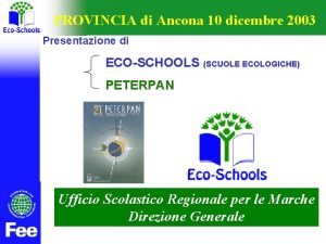 PROVINCIA di Ancona 10 dicembre 2003 Presentazione di