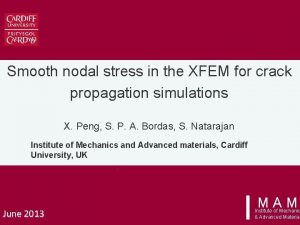 Smooth nodal stress in the XFEM for crack