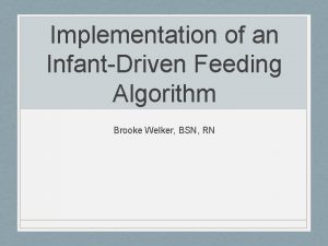 Infant-driven feeding scale