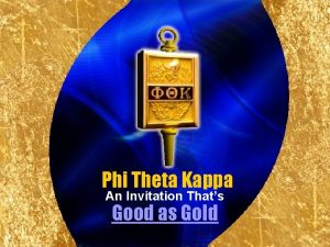 Phi theta kappa invitation